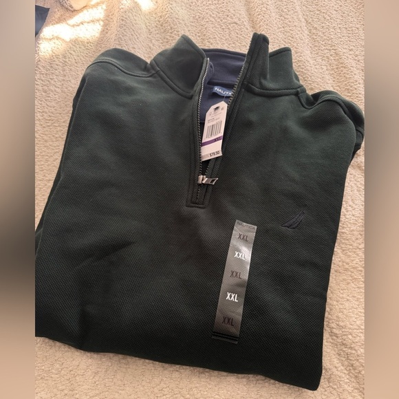 Nautica Men's Fleece Quarter-Zip Sweatshirt Size XXL NWT - Picture 6 of 6